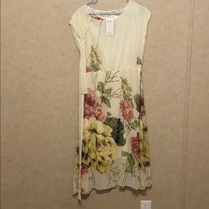Shear floral dress